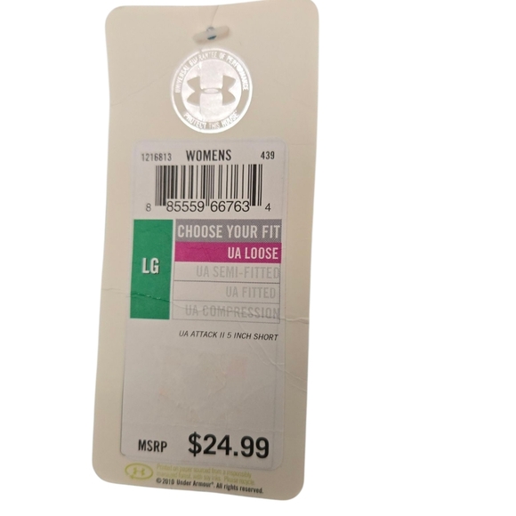 NWT Under Armour Womens Blue and White Shorts Size Large - Picture 4 of 8